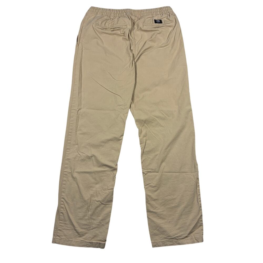 Men's Khaki Pull-On Pants - Relaxed Fit